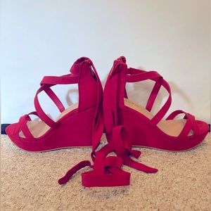 Torrid Lace wedges - Brand New